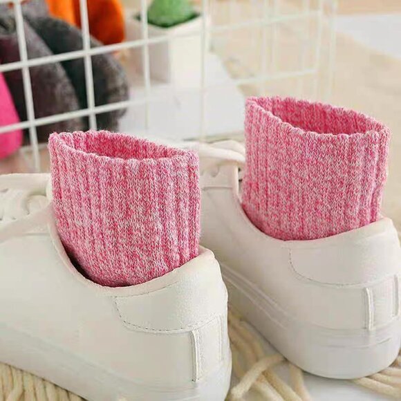 Multicolor Wool Sock for Women 5 Pairs Warm Cozy Thermal Winter Boot Socks 5-10 - Picture 6 of 6
